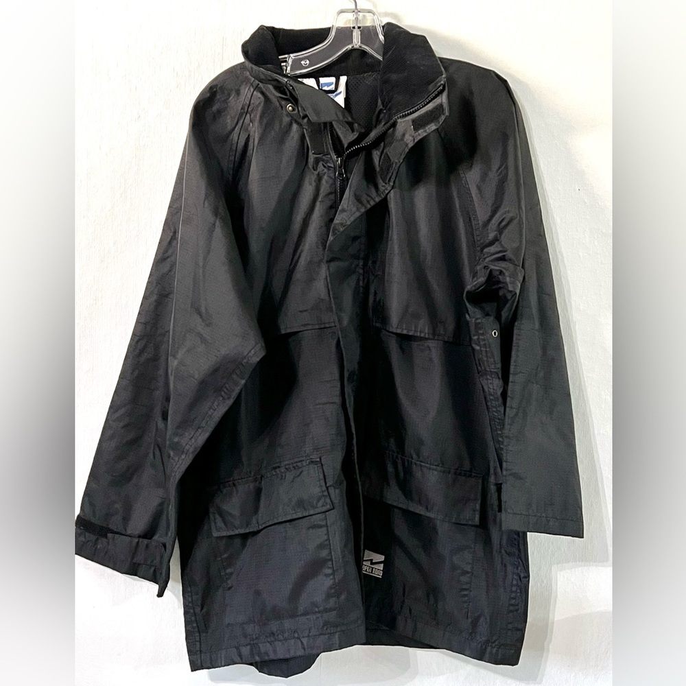 VIKING OPEN ROAD WINDBREAKER/RAINCOAT BLACK RIP STOP JACKET Med.  #83